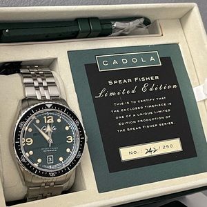 Cadola Spearfisher (Limited Edition 242/250) Moss Green Wristwatch